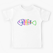 Croatia Color Fishbone Childs T Shirt White