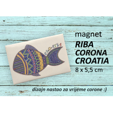 Riba Corona Croatia Magnet