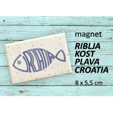 Croatia Riblja Kost Plava Magnet